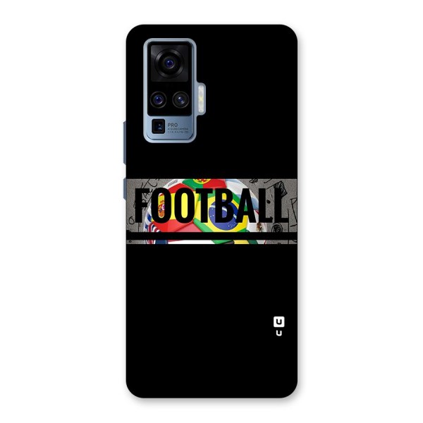 Football Typography Back Case for Vivo X50 Pro