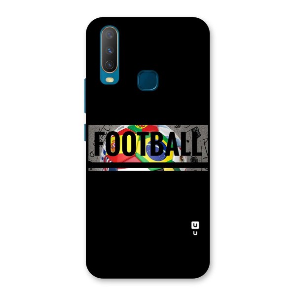Football Typography Back Case for Vivo Y12
