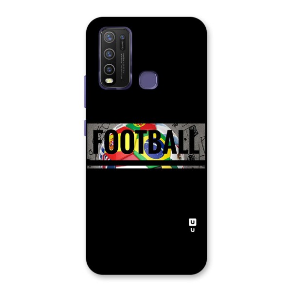 Football Typography Back Case for Vivo Y30