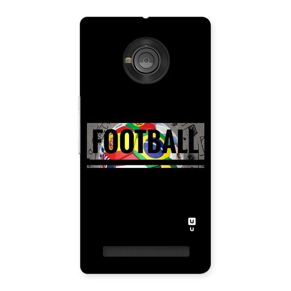 Football Typography Back Case for Yu Yuphoria