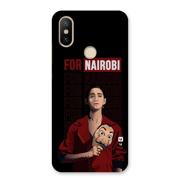 For Nairobi Money Heist Back Case for Mi A2