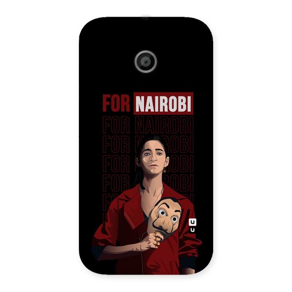 For Nairobi Money Heist Back Case for Moto E