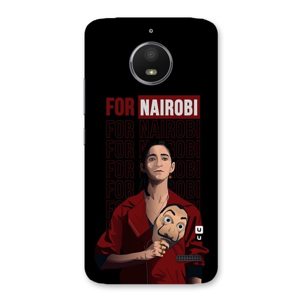 For Nairobi Money Heist Back Case for Moto E4