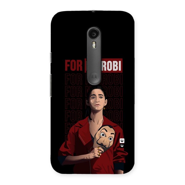 For Nairobi Money Heist Back Case for Moto G3