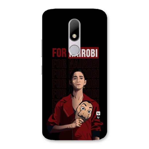 For Nairobi Money Heist Back Case for Moto M