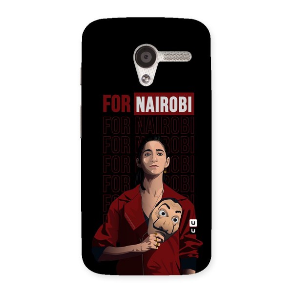 For Nairobi Money Heist Back Case for Moto X