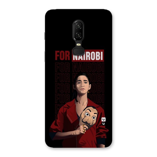 For Nairobi Money Heist Back Case for OnePlus 6