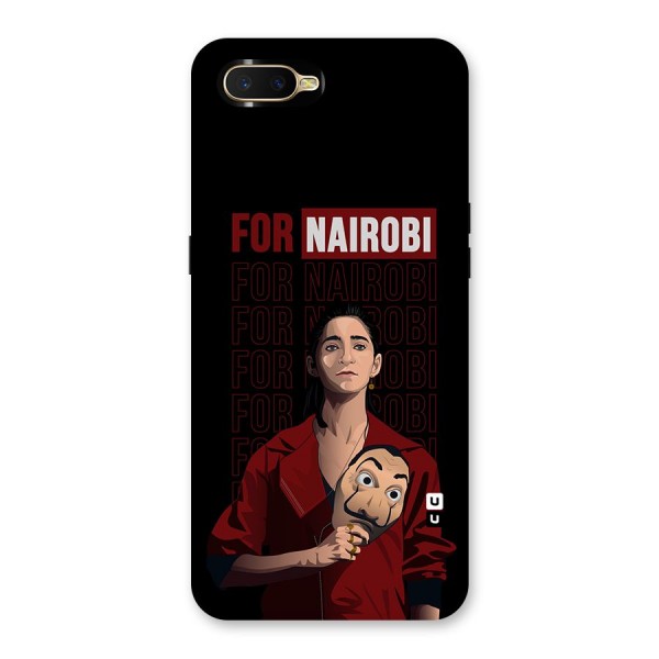 For Nairobi Money Heist Back Case for Oppo K1