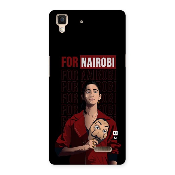 For Nairobi Money Heist Back Case for Oppo R7