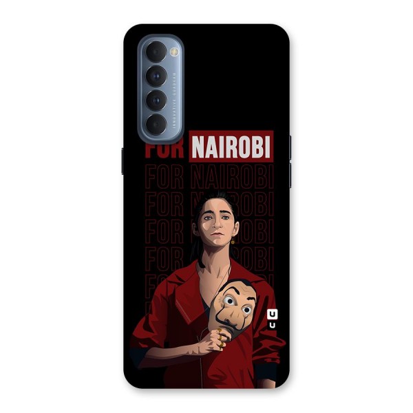 For Nairobi Money Heist Back Case for Reno4 Pro