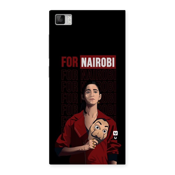 For Nairobi Money Heist Back Case for Xiaomi Mi3