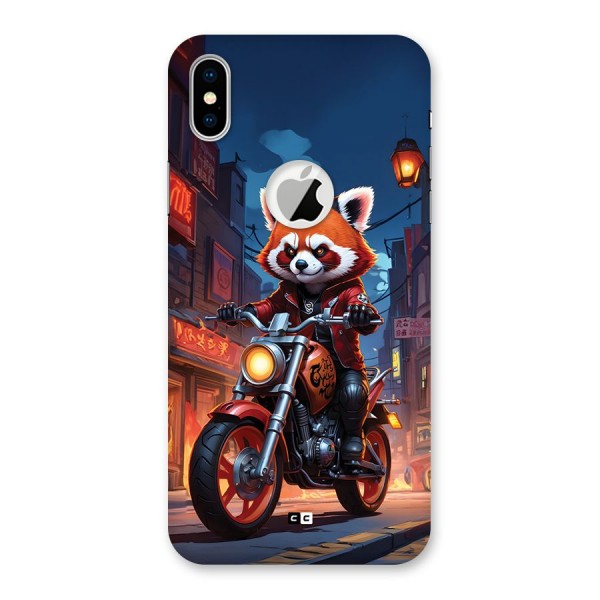 Fox Rider Back Case for iPhone XS Logo Cut