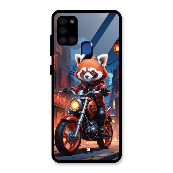 Fox Rider Glass Back Case for Galaxy A21s