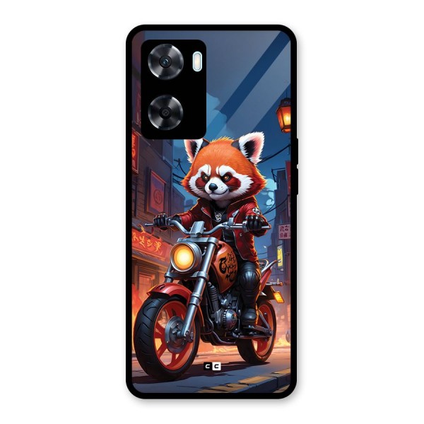 Fox Rider Glass Back Case for Oppo A77s