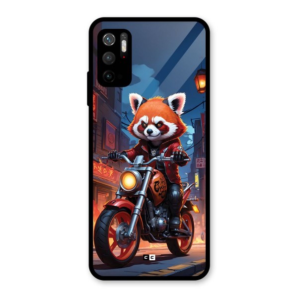 Fox Rider Glass Back Case for Poco M3 Pro 5G