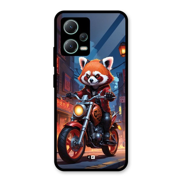 Fox Rider Glass Back Case for Poco X5