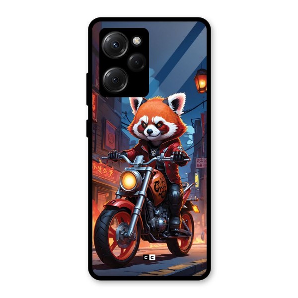 Fox Rider Glass Back Case for Poco X5 Pro