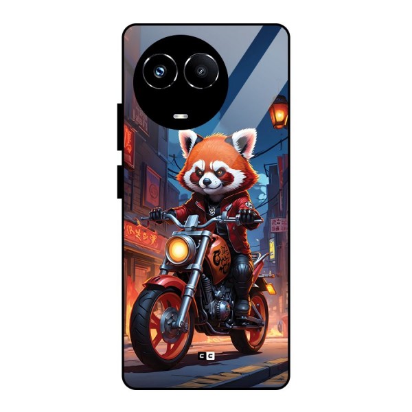 Fox Rider Glass Back Case for Realme 11X