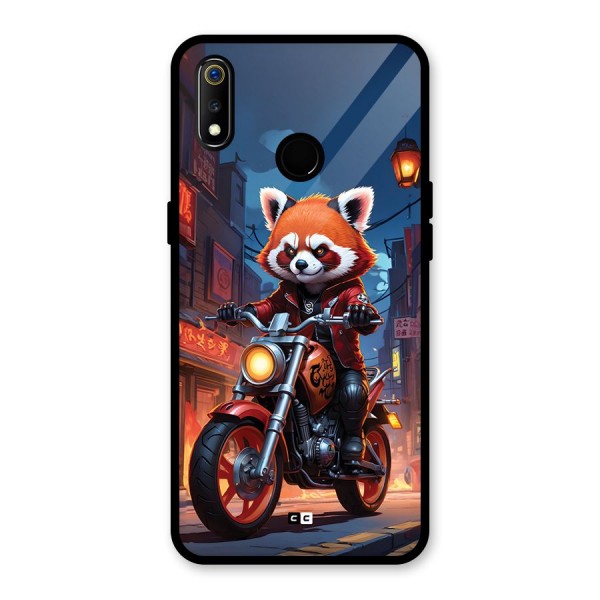 Fox Rider Glass Back Case for Realme 3