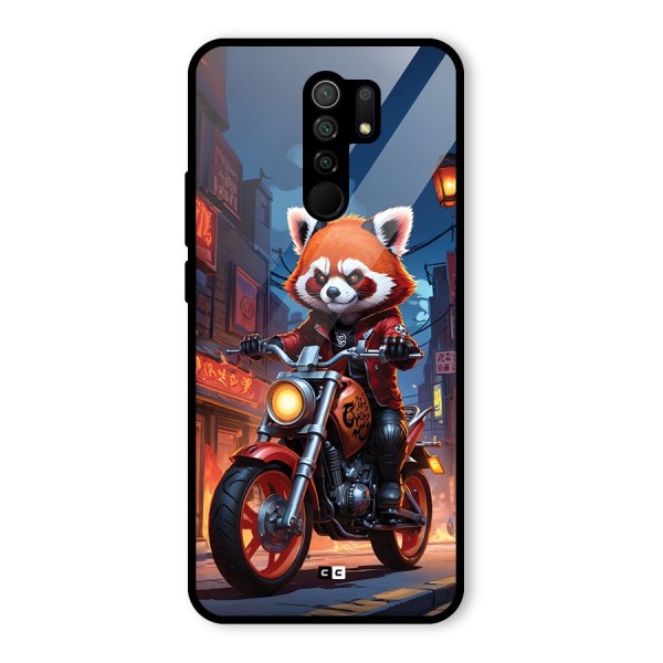 Fox Rider Glass Back Case for Redmi 9 Prime