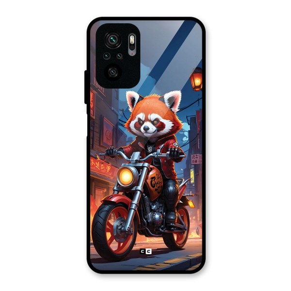 Fox Rider Glass Back Case for Redmi Note 10