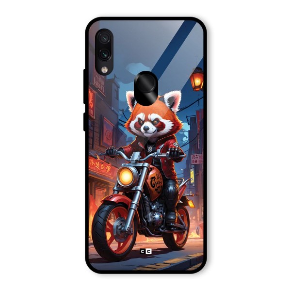 Fox Rider Glass Back Case for Redmi Note 7