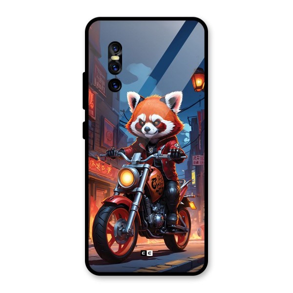 Fox Rider Glass Back Case for Vivo V15 Pro