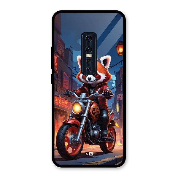 Fox Rider Glass Back Case for Vivo V17 Pro