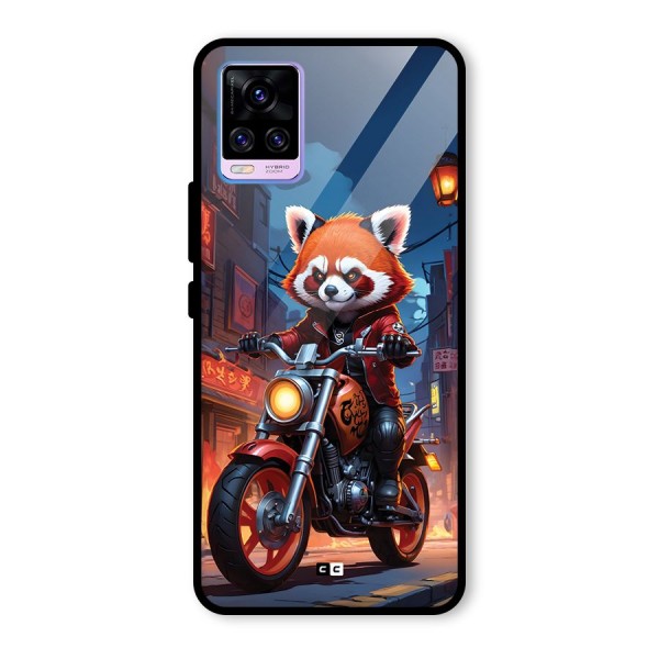 Fox Rider Glass Back Case for Vivo V20 Pro