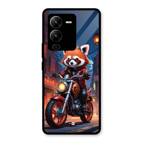 Fox Rider Glass Back Case for Vivo V25 Pro