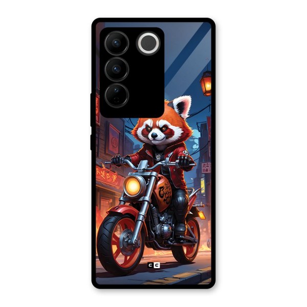 Fox Rider Glass Back Case for Vivo V27