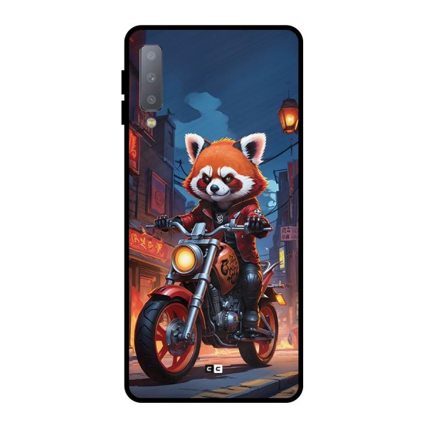 Fox Rider Metal Back Case for Galaxy A7 (2018)