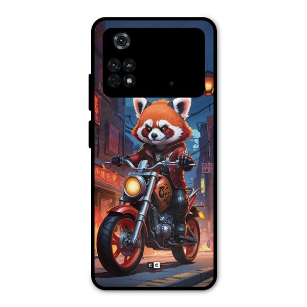 Fox Rider Metal Back Case for Poco M4 Pro 4G