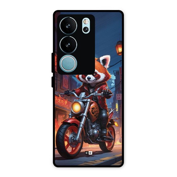 Fox Rider Metal Back Case for Vivo V29 Pro