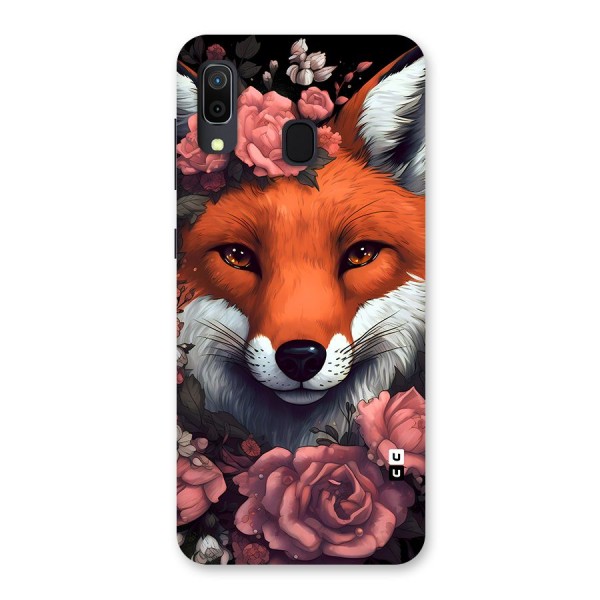 Fox and Roses Back Case for Galaxy A20