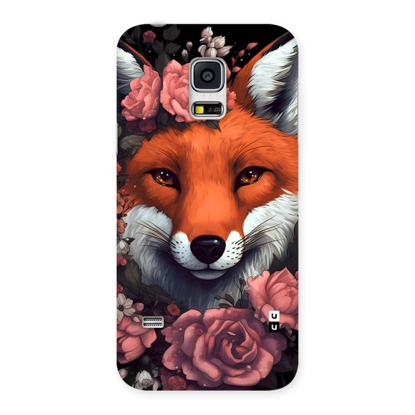 Fox and Roses Back Case for Galaxy S5 Mini