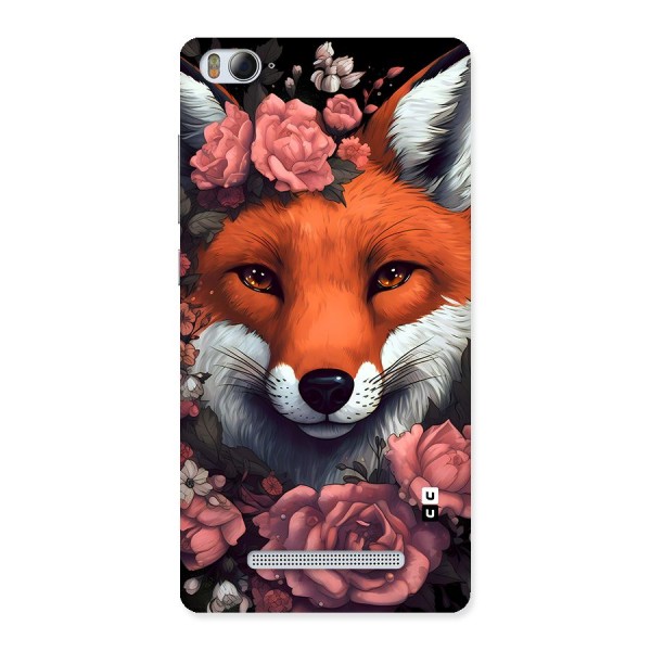 Fox and Roses Back Case for Mi4i