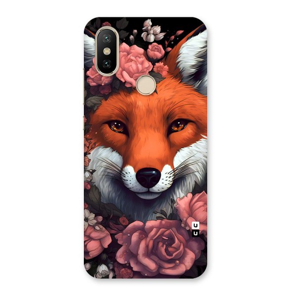 Fox and Roses Back Case for Mi A2