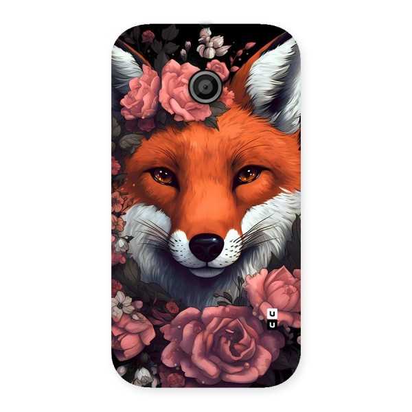 Fox and Roses Back Case for Moto E