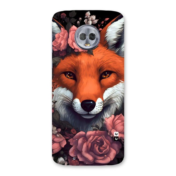 Fox and Roses Back Case for Moto G6