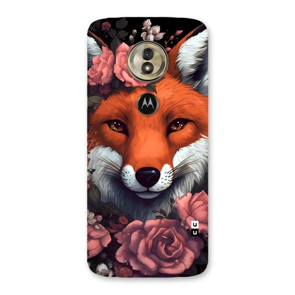 Fox and Roses Back Case for Moto G6 Play