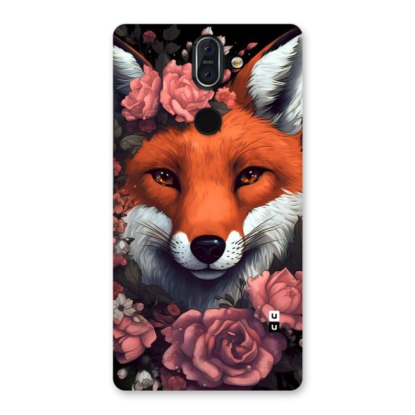 Fox and Roses Back Case for Nokia 8 Sirocco