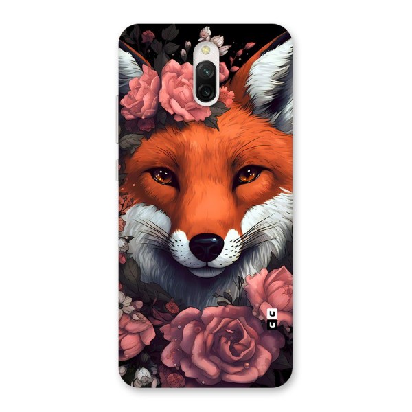 Fox and Roses Back Case for Redmi 8A Dual