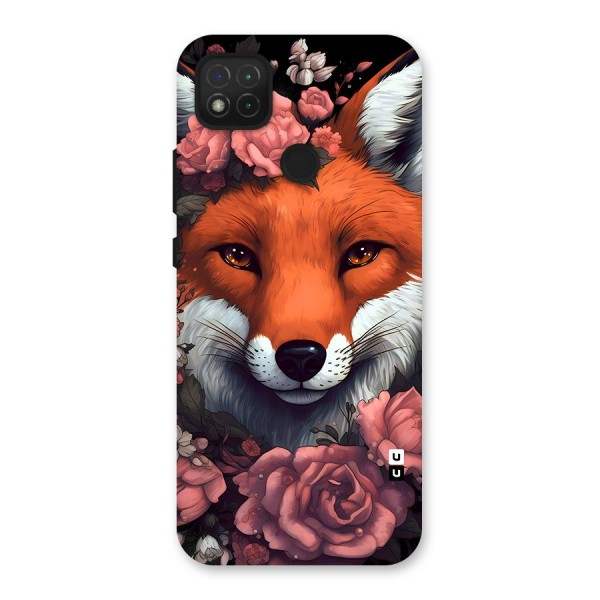 Fox and Roses Back Case for Redmi 9C