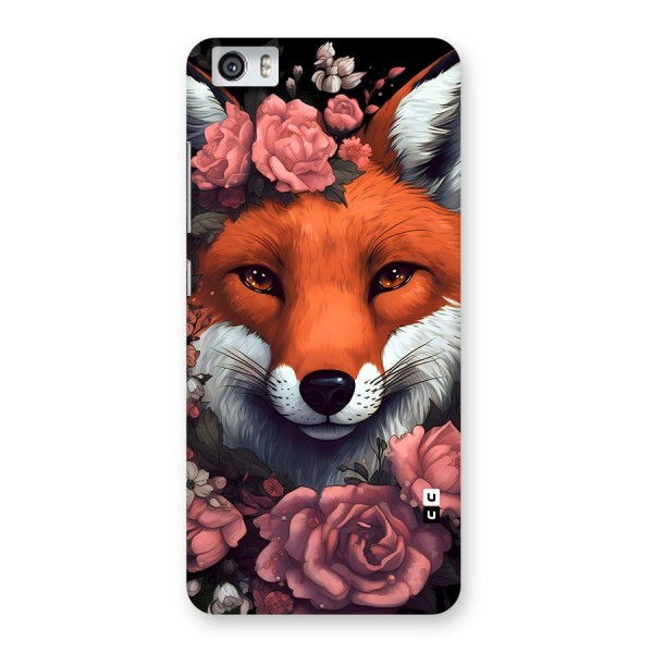 Fox and Roses Back Case for Redmi Mi 5