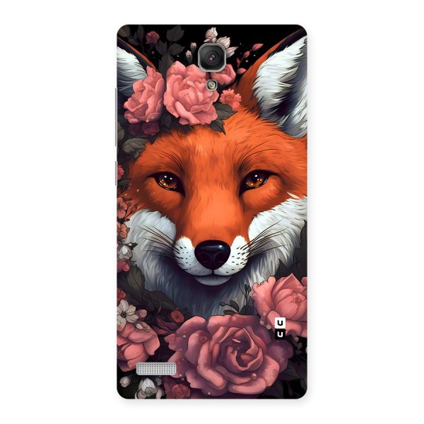 Fox and Roses Back Case for Redmi Note