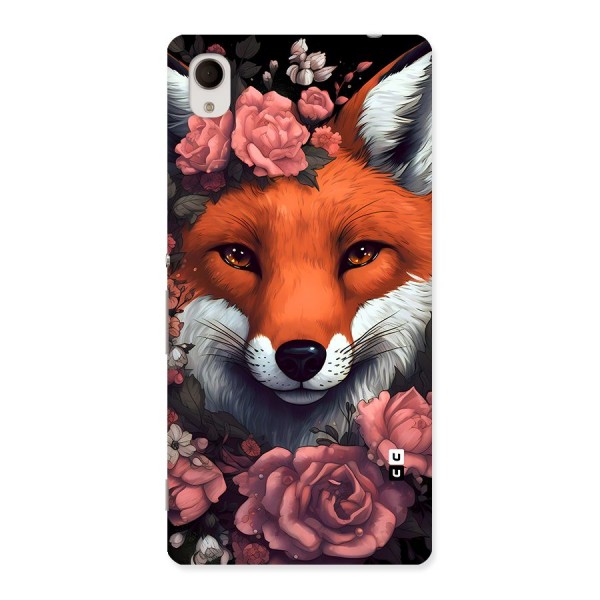 Fox and Roses Back Case for Xperia M4