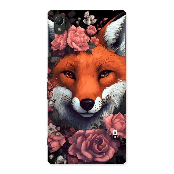 Fox and Roses Back Case for Xperia Z1