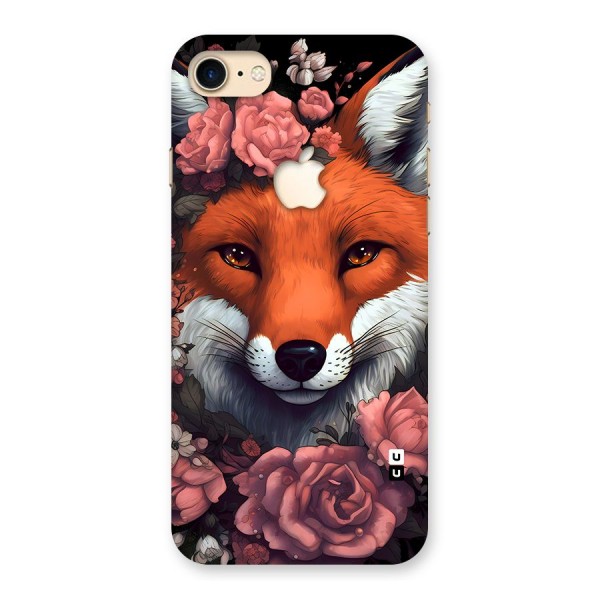 Fox and Roses Back Case for iPhone 7 Apple Cut