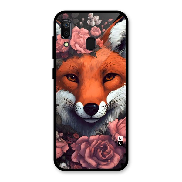 Fox and Roses Glass Back Case for Galaxy A30